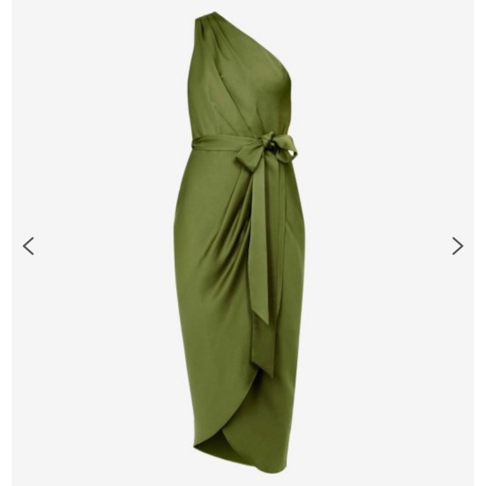 Ted baker Gabie one shoulder drape dress